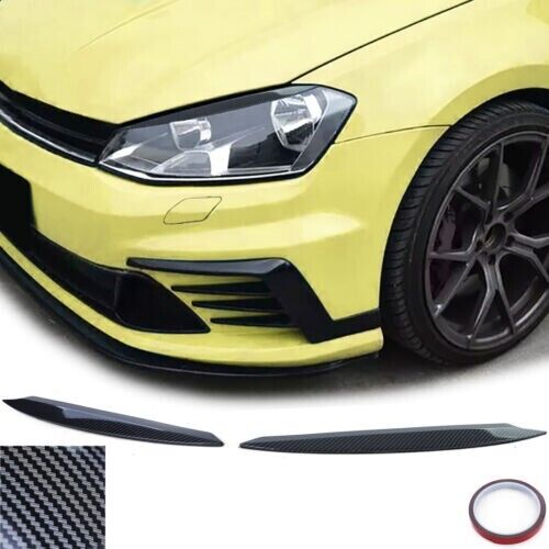 Coppia di copri faro malocchio carbon look per VW Golf 7 5G 13-21 AUTOELEGANCERICAMBI