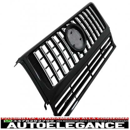 front grille suitable for mercedes g-class w463 (2002-2017) g63 gt-r panamericana design