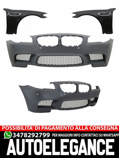 Front Bumper with Mudguards Fit for BMW 5 Series F10 F11 (2011-2017)
