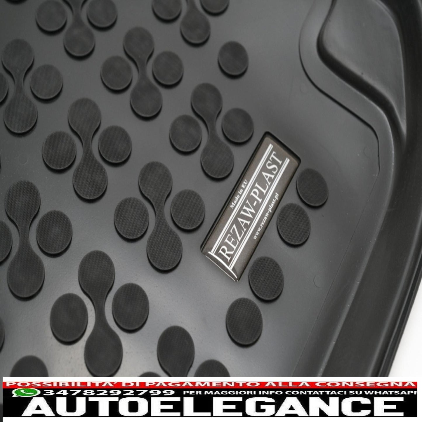 Black rubber trunk mat suitable for mercedes c class s205 t model / estate (2014-up)