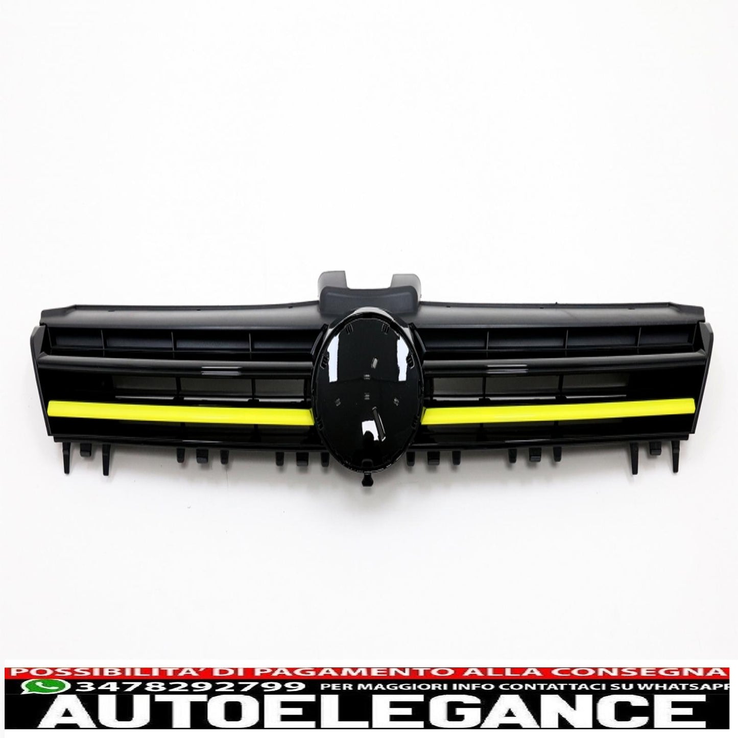 complete body kit suitable for volkswagen golf 7 vii 5g (2013-2017) yellow inserts 