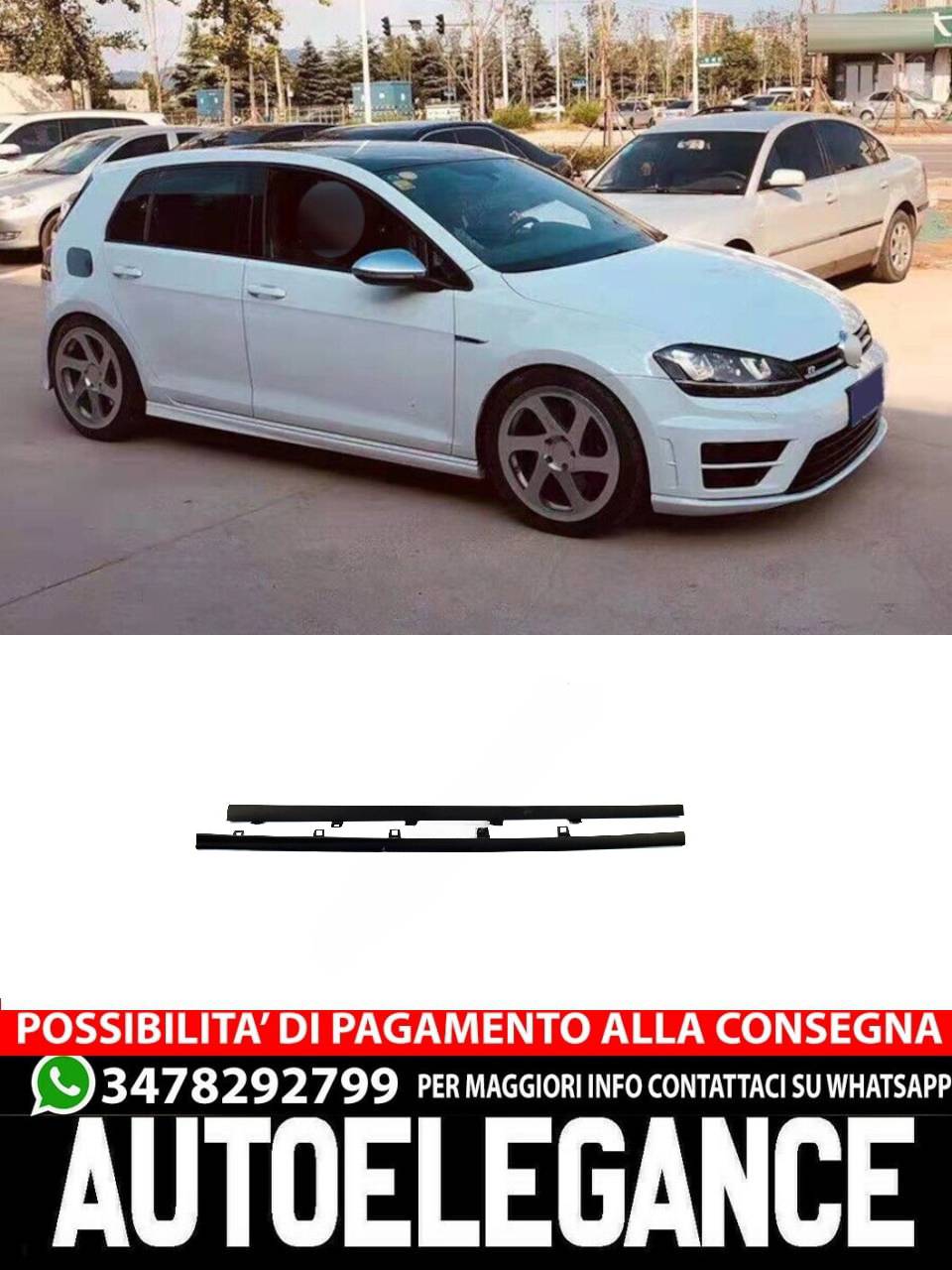 MINIGONNE adatto per VW Golf 7/7.5 / 7 R-line/7.5 R-line