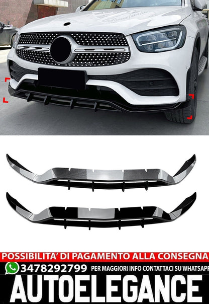 SPLITTER ADATTO PER MERCEDES GLC X253 LIFT 2020+ PER PARAURTI AMG