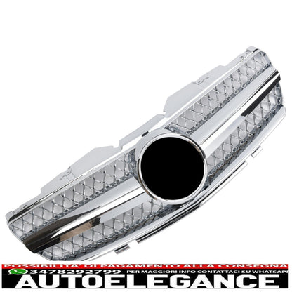 Griglia del radiatore sportiva per Mercedes R230 SL 2001-2006 cromata