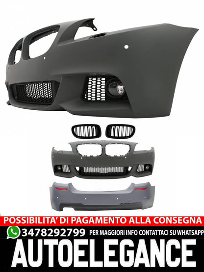 Front and Rear Bumper Grille Suitable for BMW 5 Series F10 (2011-2013) 