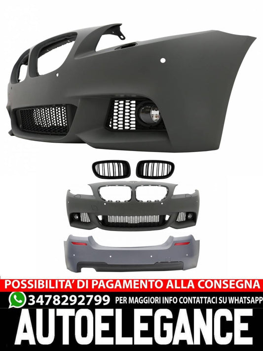 Front and Rear Bumper Grille Suitable for BMW 5 Series F10 (2011-2013) 