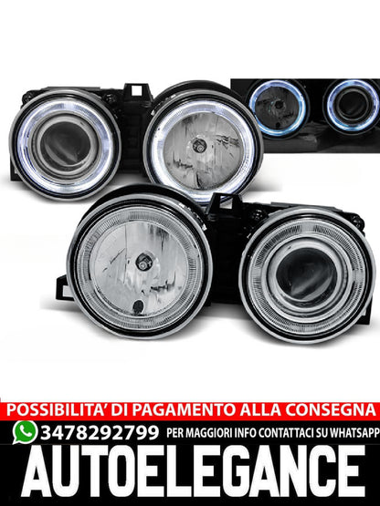 ANGEL EYES CHROME HEADLIGHTS SUITABLE FOR BMW E30 11.82-06.94 