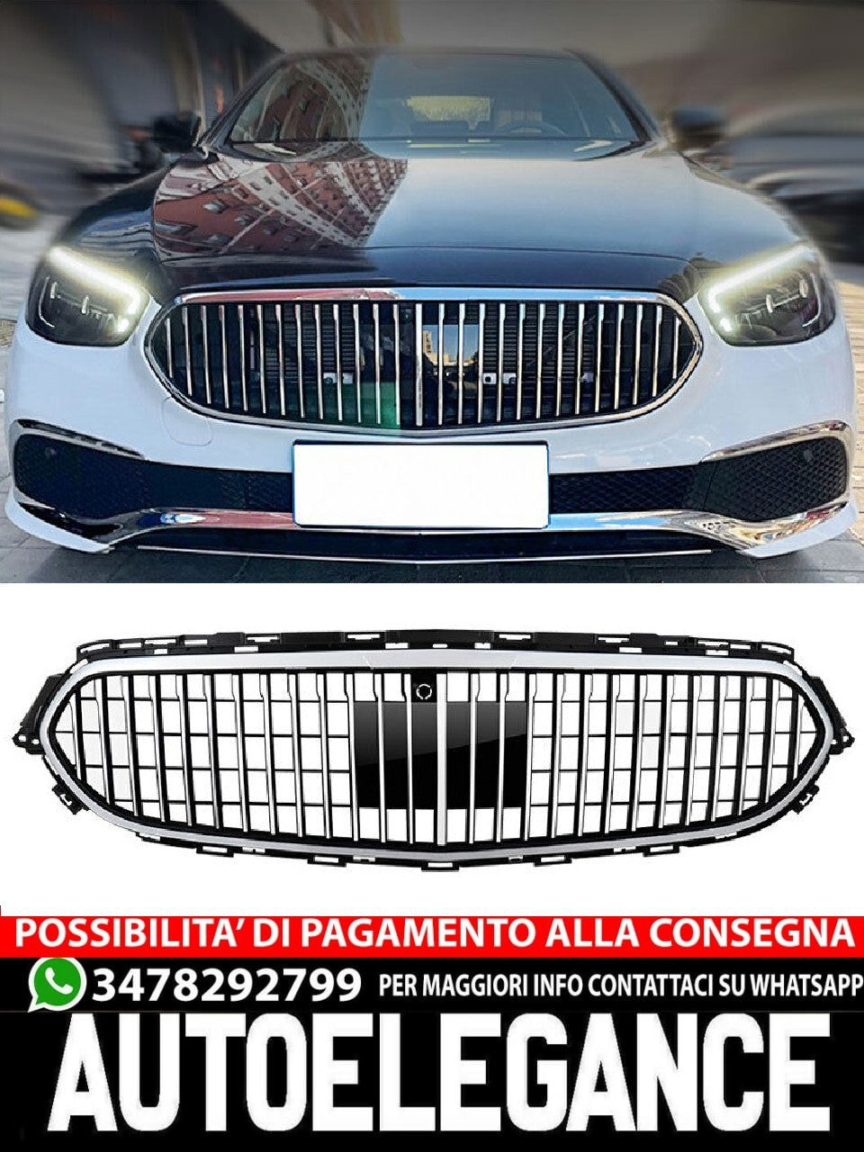 Sport Grill for Mercedes W213 Facelift in Maybach design 