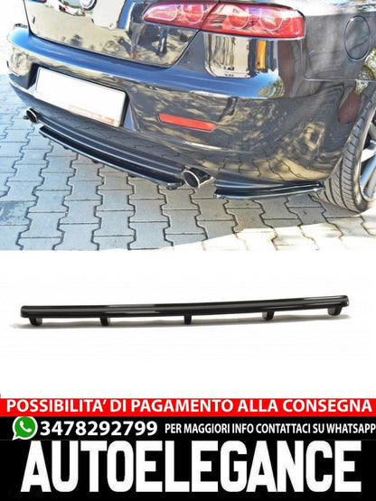 SPLITTER POSTERIORE CENTRALE ALFA ROMEO 159 (CON BARRE VERTICALI) 2005-2011