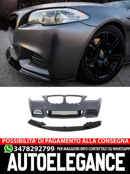 Paraurti anteriore con labbro spoiler adatto per BMW Serie 5 F10 F11 (2010-2017)