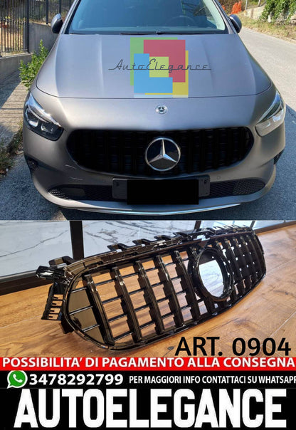 GRILLE SUITABLE FOR MERCEDES B CLASS W247 STANDARD BLACK WITH CHAMBER 
