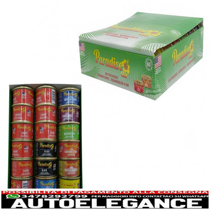 Paradise Air Fresh deodorante biologico per ambienti, 18 lattine assortite