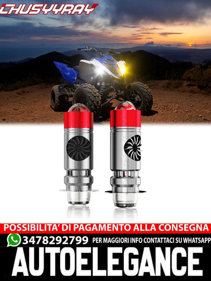 For Yamaha YFZ450 YFZ 450 YFZ450R LED 2004-2019 2020 2021 White Headlight Bulb 