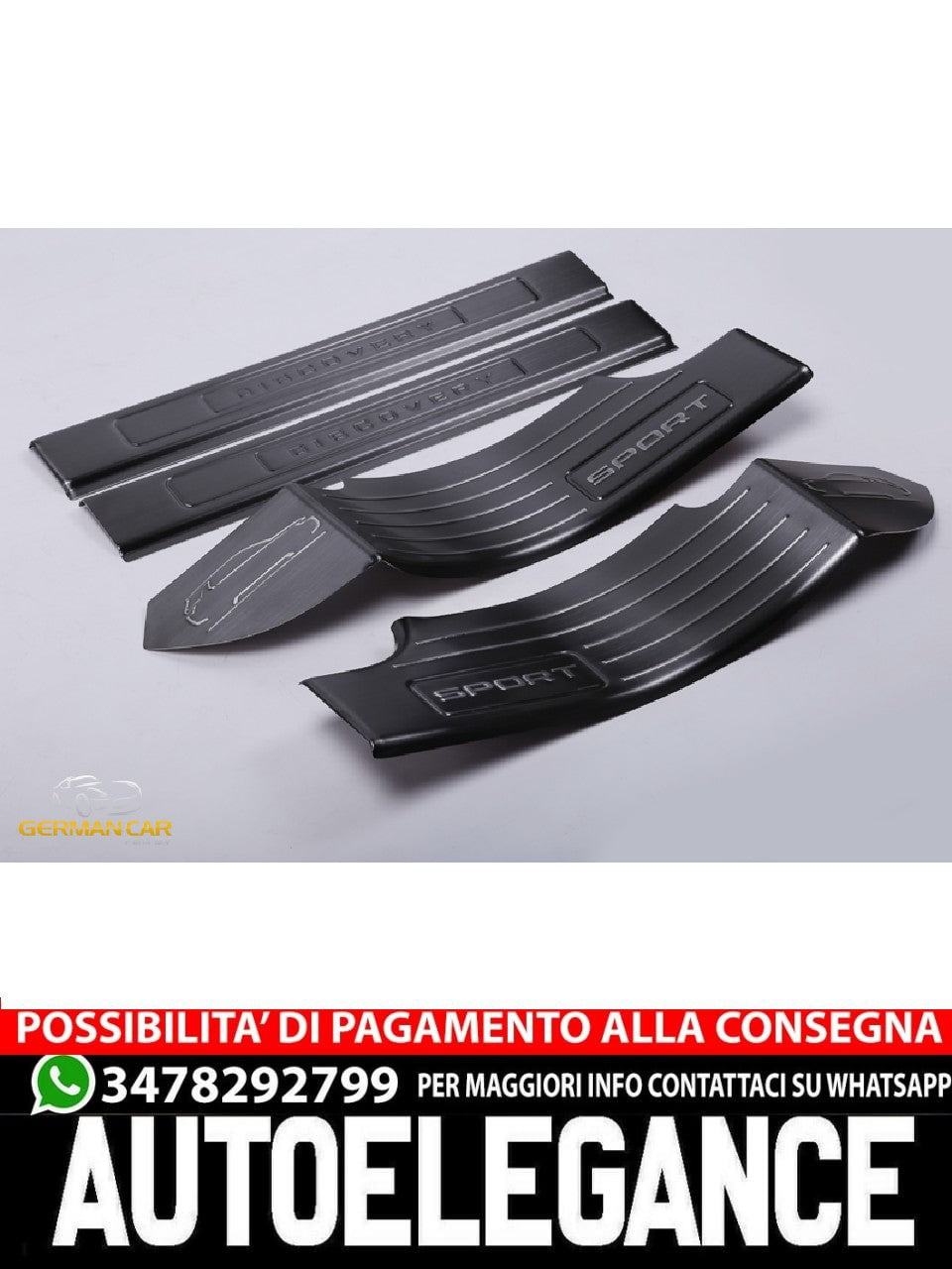 Land Rover Discovery Sport L550 Barre Ingresso Acciaio Inox V2A senza Risparmio