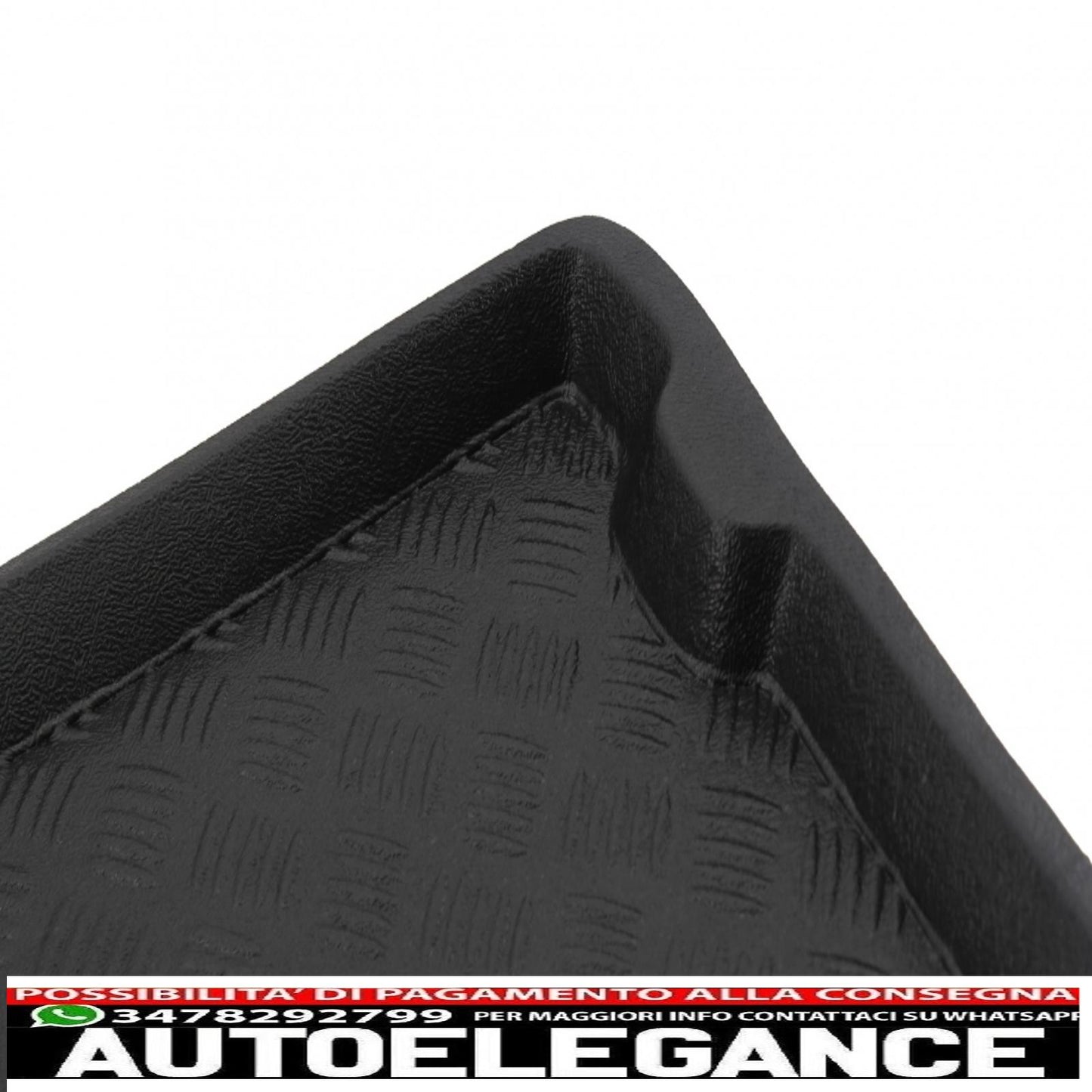 Tappetino per bagagliaio senza antiscivolo adatto alla versione Ford Focus IV Hatchback (2018-) con ruota di scorta normale