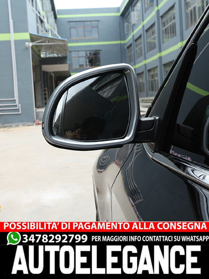 For BMW X5 F15 and X6 F16 Side Mirror Frame Chrome Panels 