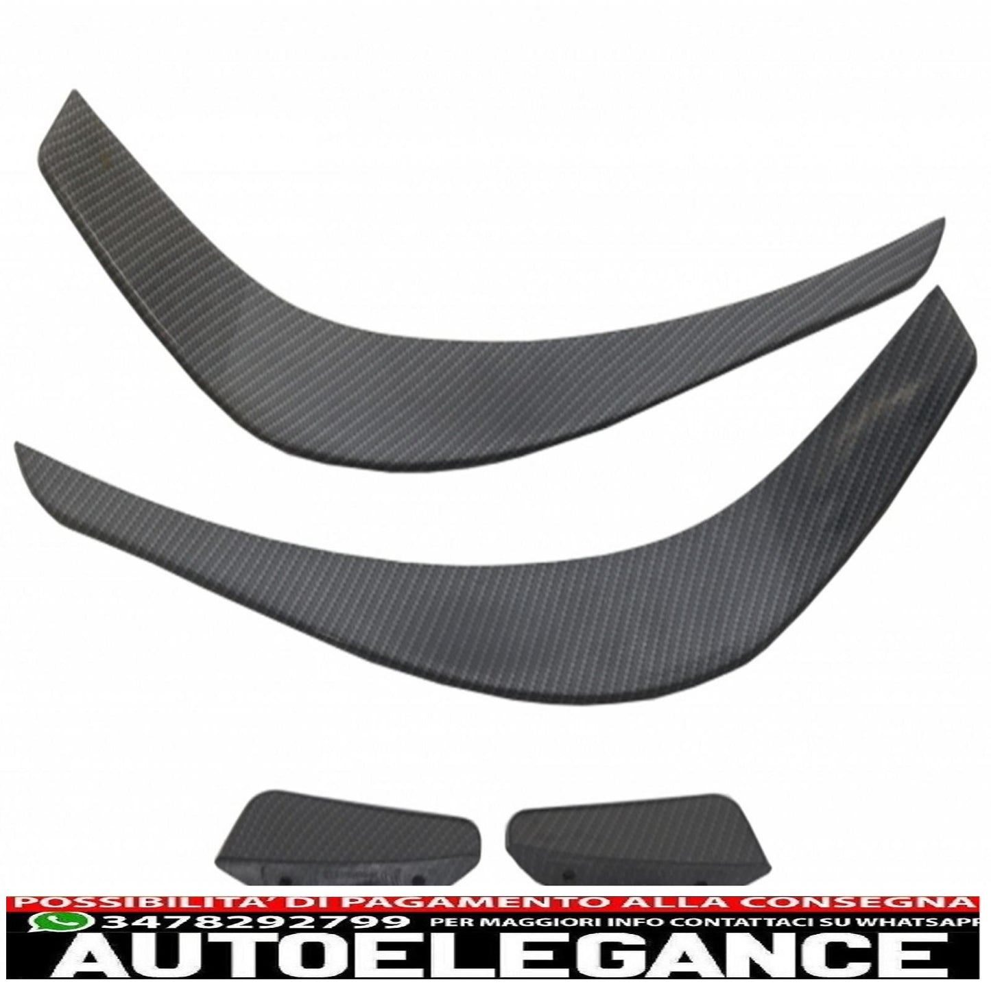 Bumper splitter fins aero side vent canard suitable for mercedes benz cla w117 c117 x117 (2013-2016) cla45 a-design carbon film