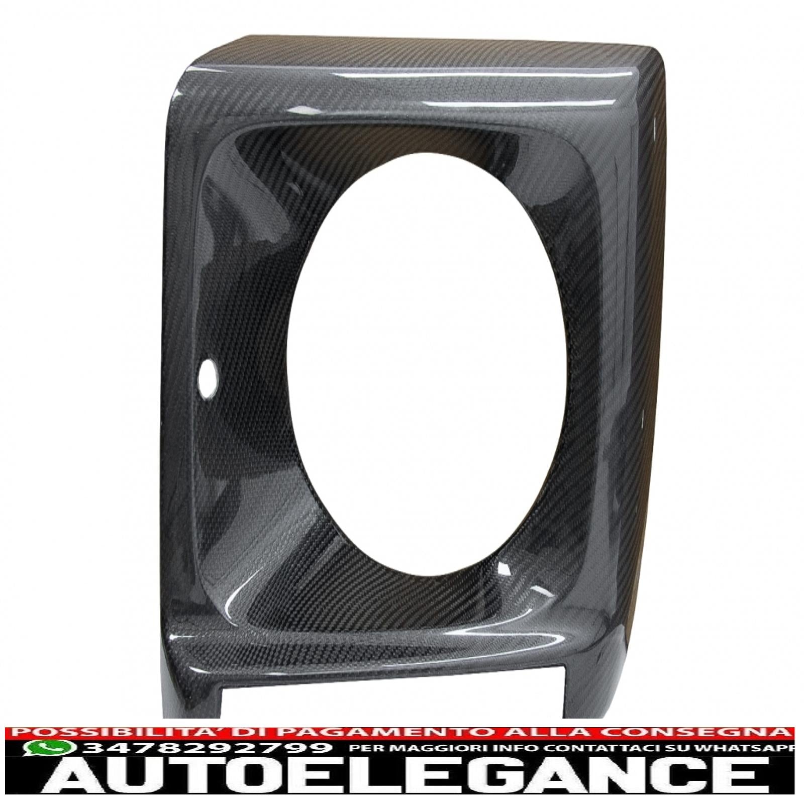 Copri fari in fibra di carbonio adatti per mercedes classe g w463 (1989-2018) design g65 AUTOELEGANCERICAMBI