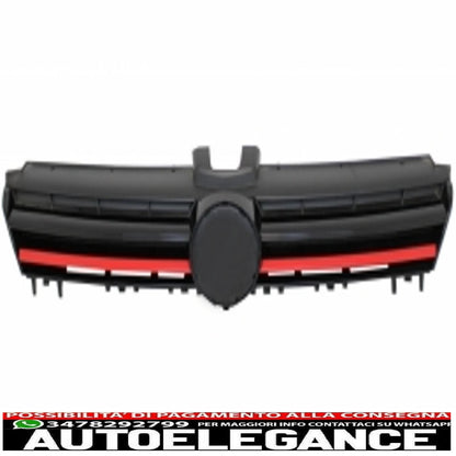 kit carrozzeria completo adatto per vw golf 7 vii (2013-2016) design gti con griglia anteriore