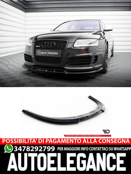 SPLITTER ANTERIORE ADATTO PER V.2 AUDI RS6 AVANT C6 (2007 - 2010)