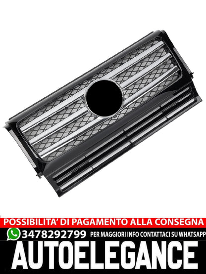 Griglia sportiva per Mercedes W463 G 1990-2018 cromata nera AMG LOOK