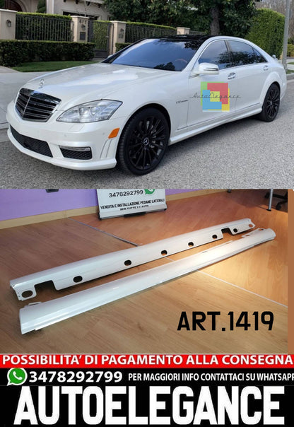 MINIGONNE ADATTE PER MERCEDES CLASSE S W221 2005-2013 LONG LOOK AMG S65
