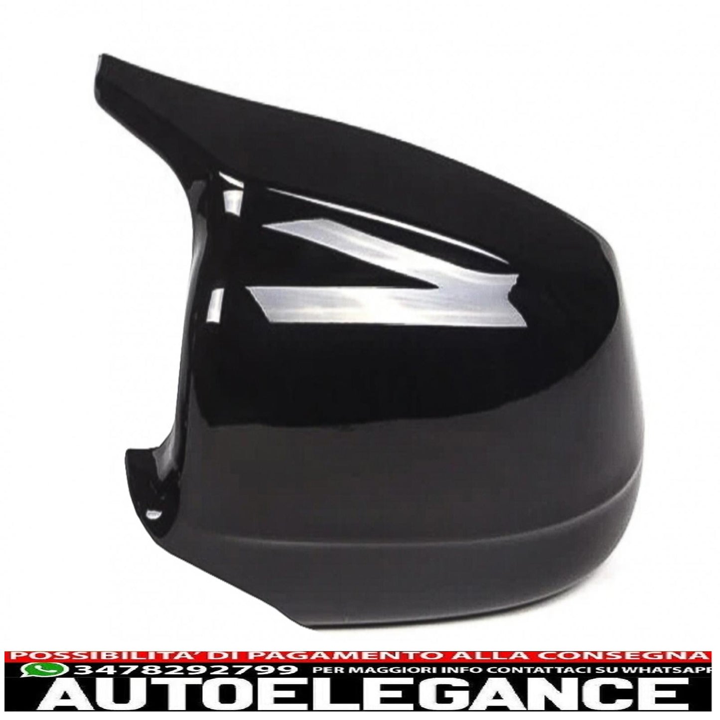 Calotte specchietti adatte per BMW Serie 5 F10 F11 F18 Non LCI (07.2010-2013) Piano Black M Design AUTOELEGANCERICAMBI