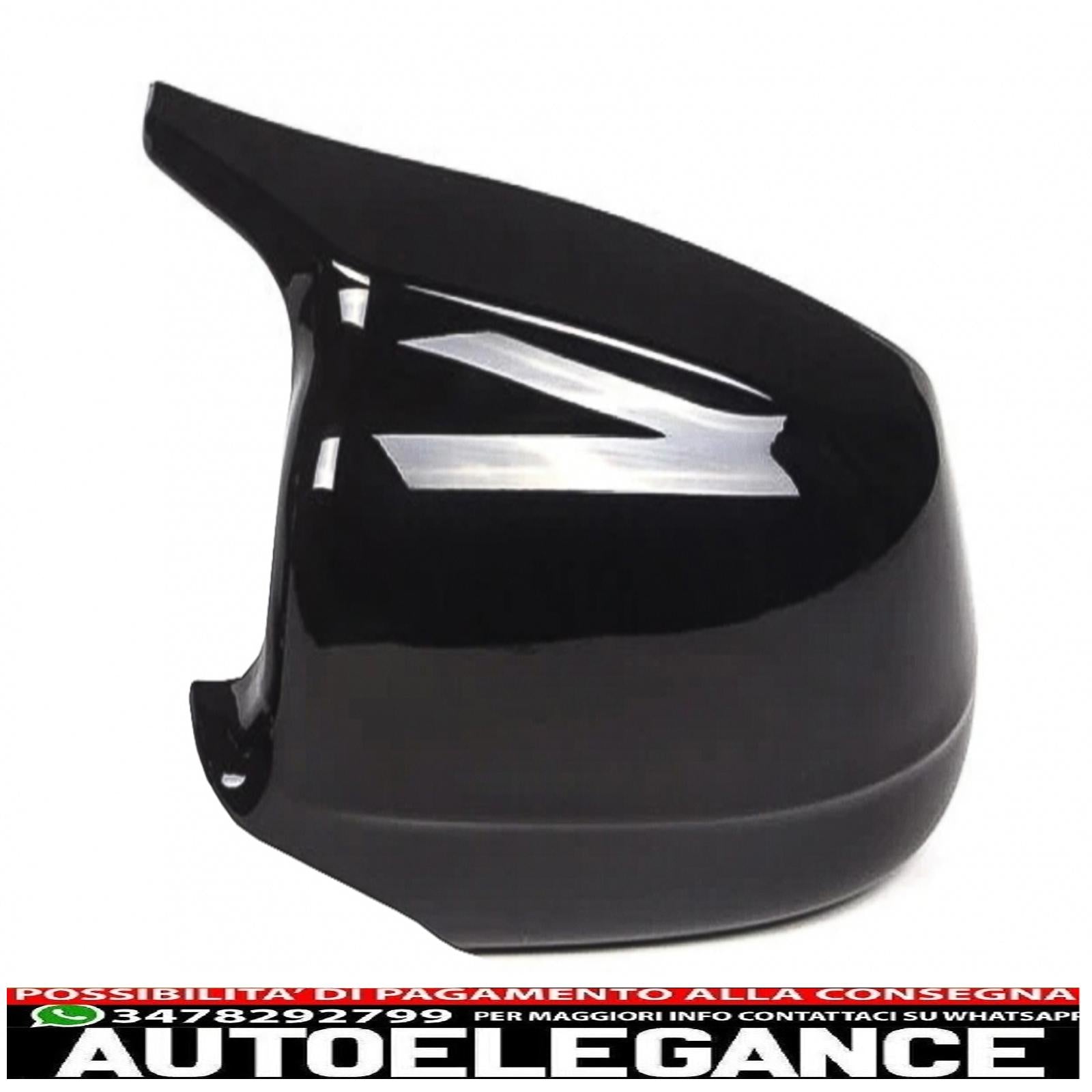 Calotte specchietti adatte per BMW Serie 5 F10 F11 F18 Non LCI (07.2010-2013) Piano Black M Design AUTOELEGANCERICAMBI