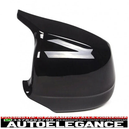 Calotte specchietti adatte per BMW Serie 5 F10 F11 F18 Non LCI (07.2010-2013) Piano Black M Design AUTOELEGANCERICAMBI