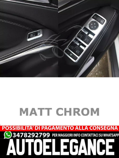 PER MERCEDES W212 W204 W246 W166 ECC SET INTERNI CROMATI OPACHI ALZAVETRI 4TL