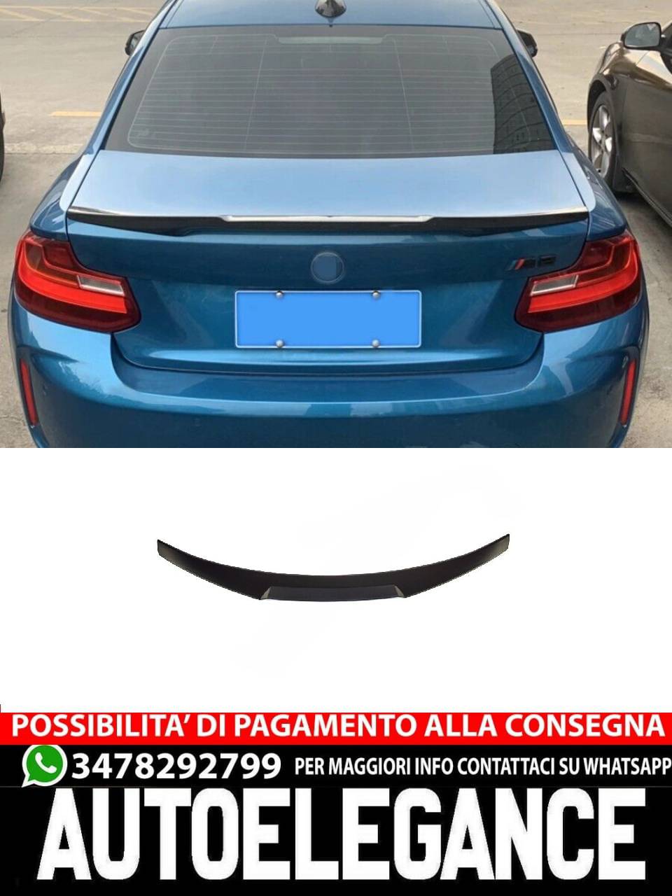 SPOILER adatto per BMW 2 F22 F87 2014-2021 coupe