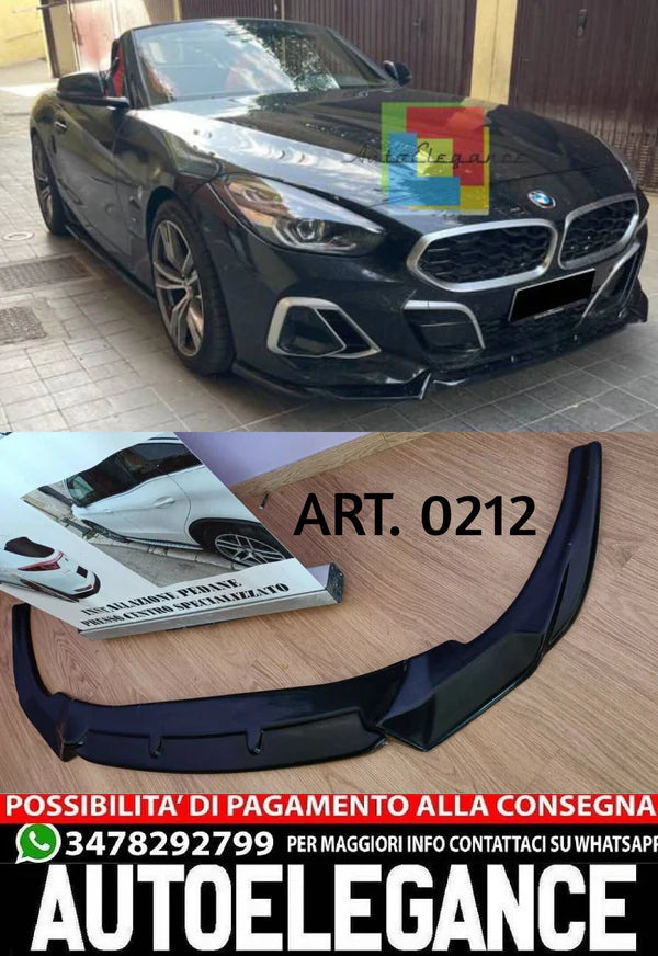 SPLITTER ADATTO PER BMW Z4 G29 2018+ LOOK M NERO LUCIDO DESIGN SPORTIVO