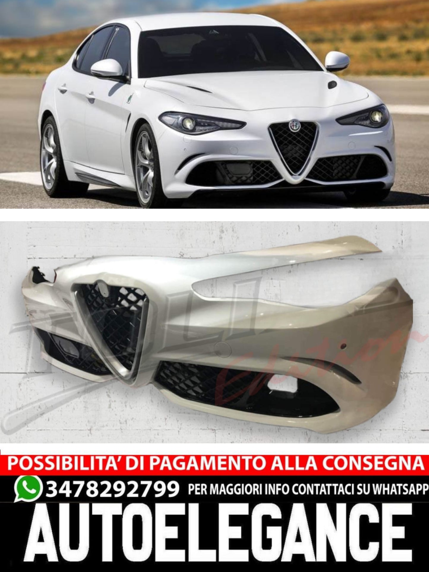 KIT CARROZZERIA ADATTO PER ALFA ROMEO TIPO QUADRIFOGLIO 2015-