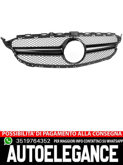 GT Panamericana Grille Suitable For Mercedes C Class W205 S205 A205 Black 