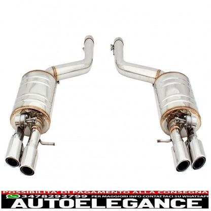 complete exhaust system suitable for bmw 5 series f10 (2011-2016) petrol 1.6/2.0 l 520i n2b20/nb20b16 / 528i nb20b20 turbo i4 twin double tailpipes m5 m sport design with Valvetronic