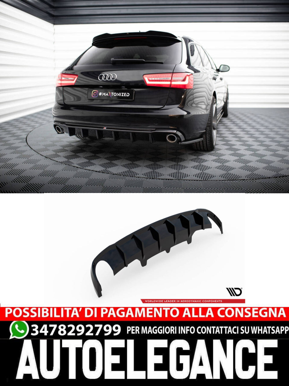 DIFFUSORE POSTERIORE AUDI A6 AVANT C7 (2011 - 2014 )