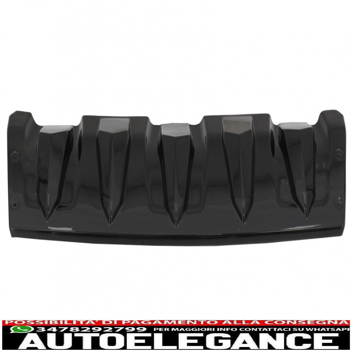 Protezione protezione paraurti anteriore adatta a dacia duster 4x4 / 4x2 (2010-2017) piano black