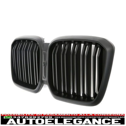 adatto per griglia nera opaca bmw x3 x4 g01 g02 lci AUTOELEGANCERICAMBI
