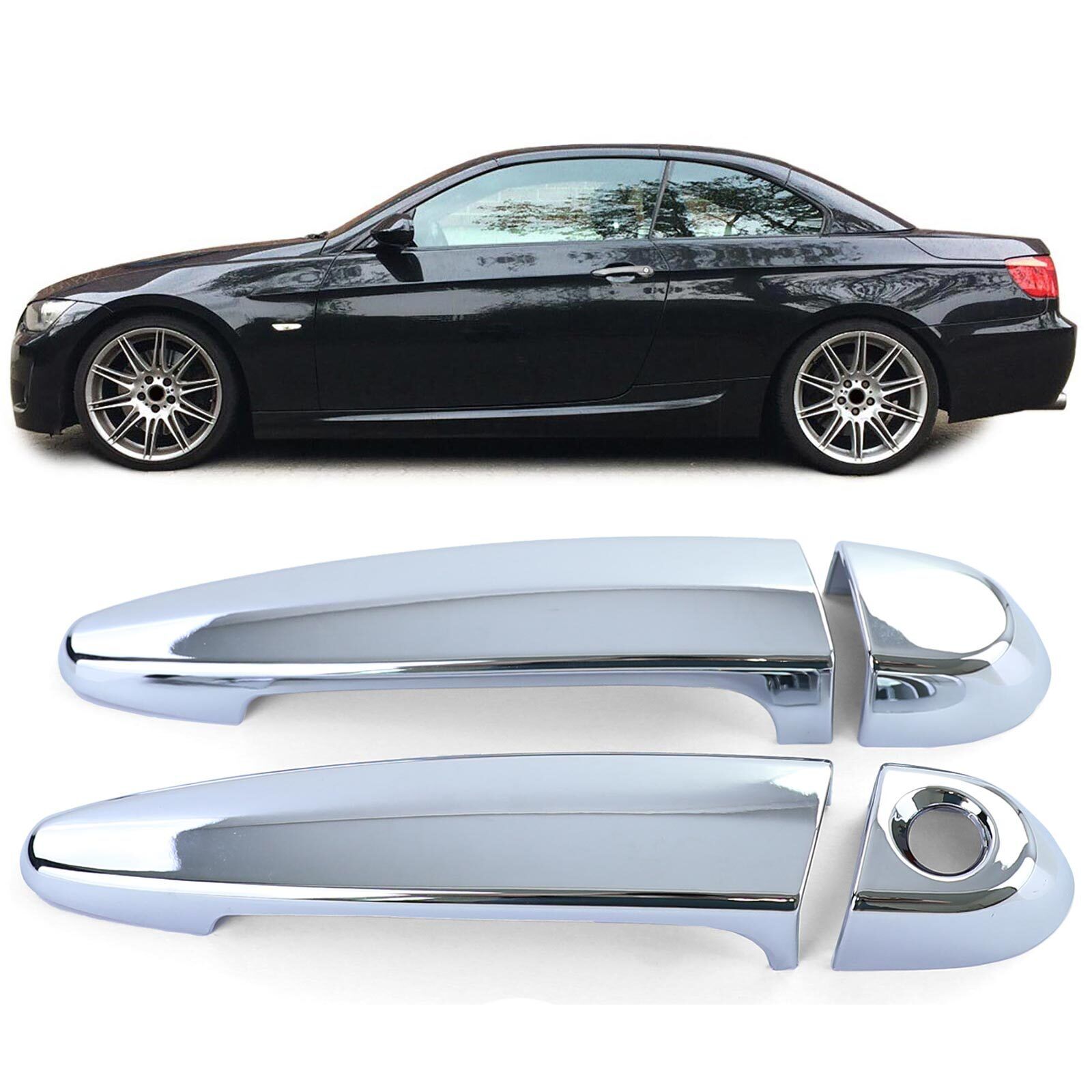 Copri maniglia della porta copertura cromata adatta per BMW Serie 3 E92 93 Serie 1 E81 E82 E88 AUTOELEGANCERICAMBI