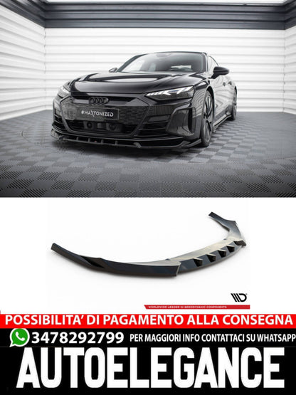 SPLITTER ANTERIORE ADATTO PER V.1 AUDI E-TRON GT / RS GT MK1  (2021 - )