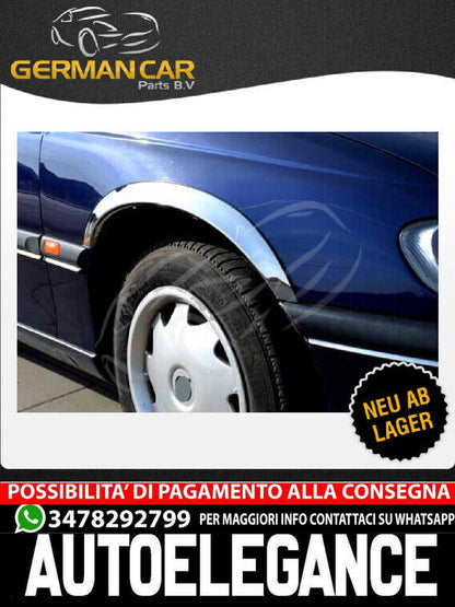 ACCIAIO INOX CROMATO Barretti Ruota Protezione Corridoio Opel Omega B e C