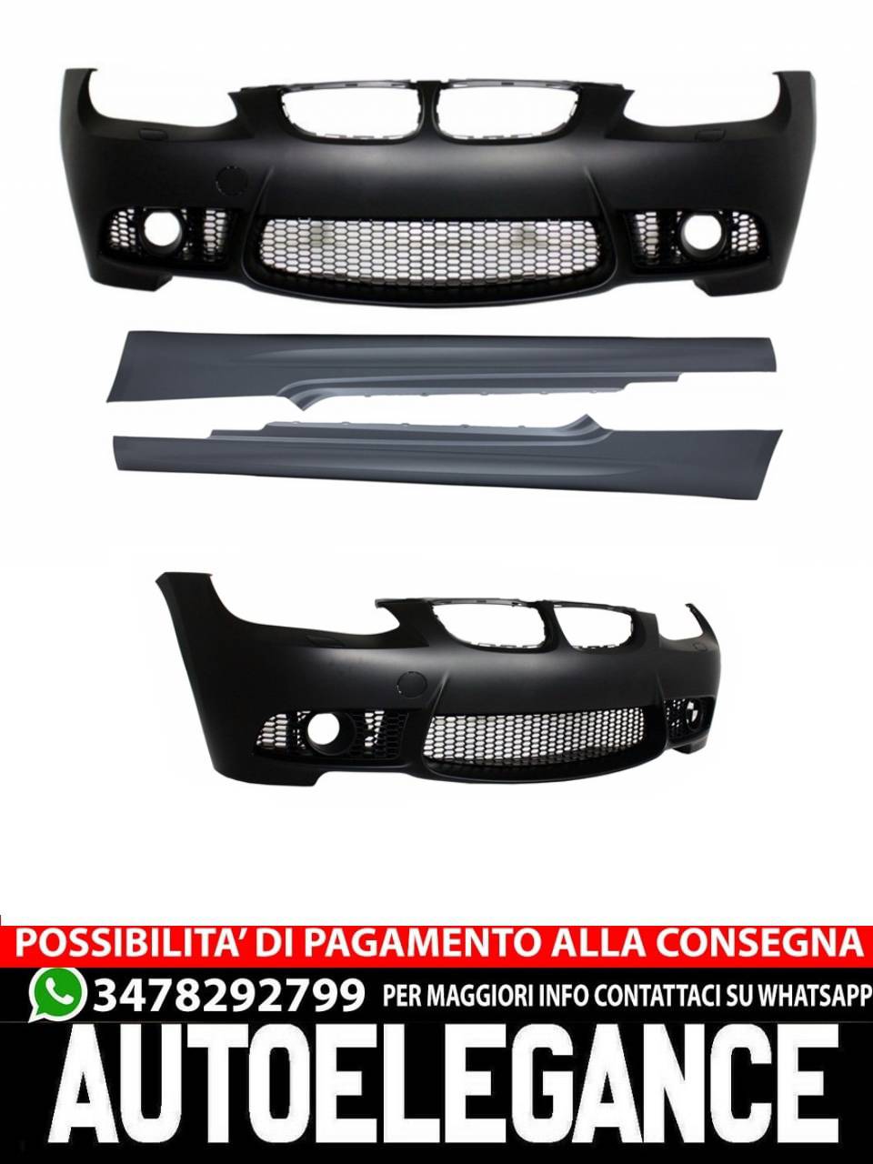 Front bumper with side skirts suitable for BMW 3 Series E92 Coupe E93