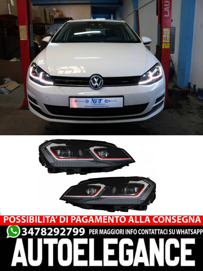 Front Bumper with LED Headlights and Grille Suitable for VW Golf 7 5G 2013-2017 