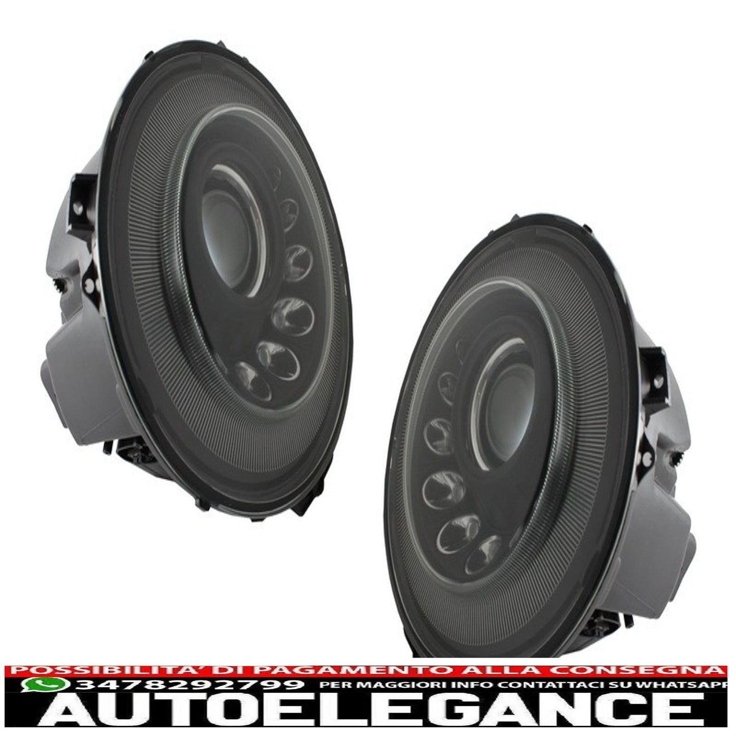 bi-xenon led headlights suitable for mercedes w463 g-class (2005-2017) m-look with dynamic and smooth cornering light 