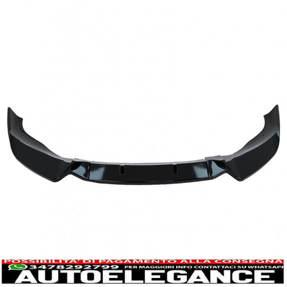 Front Bumper Spoiler Lip Fit For BMW X3 G01 X4 G02 LCI (2021-up) M Sport Piano Black 