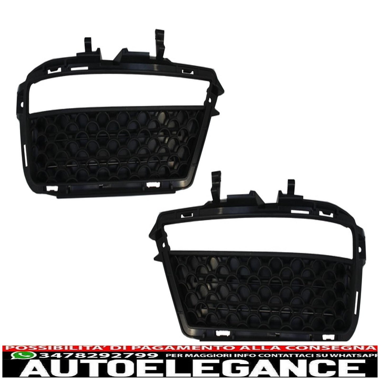 Griglie laterali paraurti anteriore fendinebbia drl adatto per mercedes classe s w221 (2005-2012) s63 s65 design