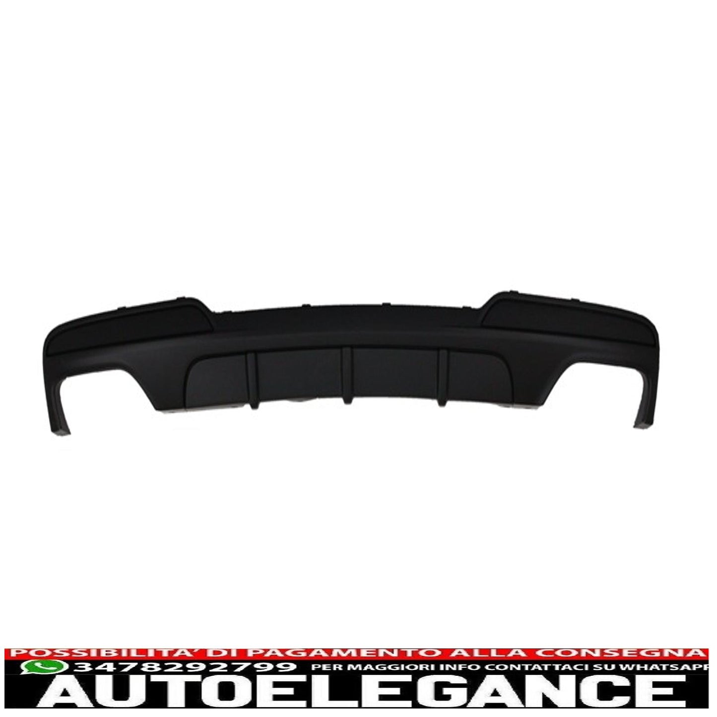 diffusore d'aria a doppia uscita con terminali di scarico adatti per bmw f10 f11 (2011-2017) sport m-performance 550i design