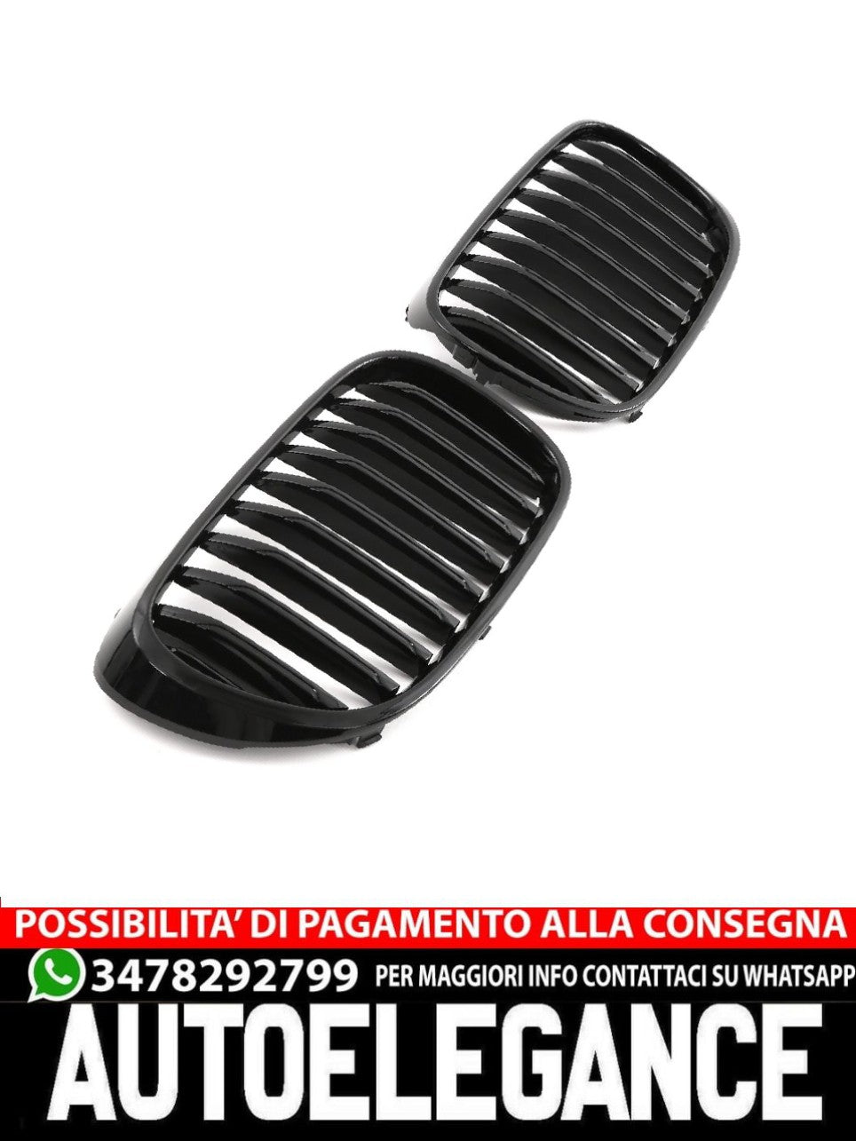 FOR BMW 7 SERIES PRE-LCI G11 G12 SPORT GRILL GLOSS BLACK