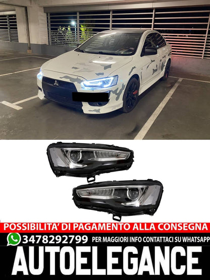 Fari LED DRL adatti per MITSUBISHI Lancer (2007-2017) Doppio proiettore