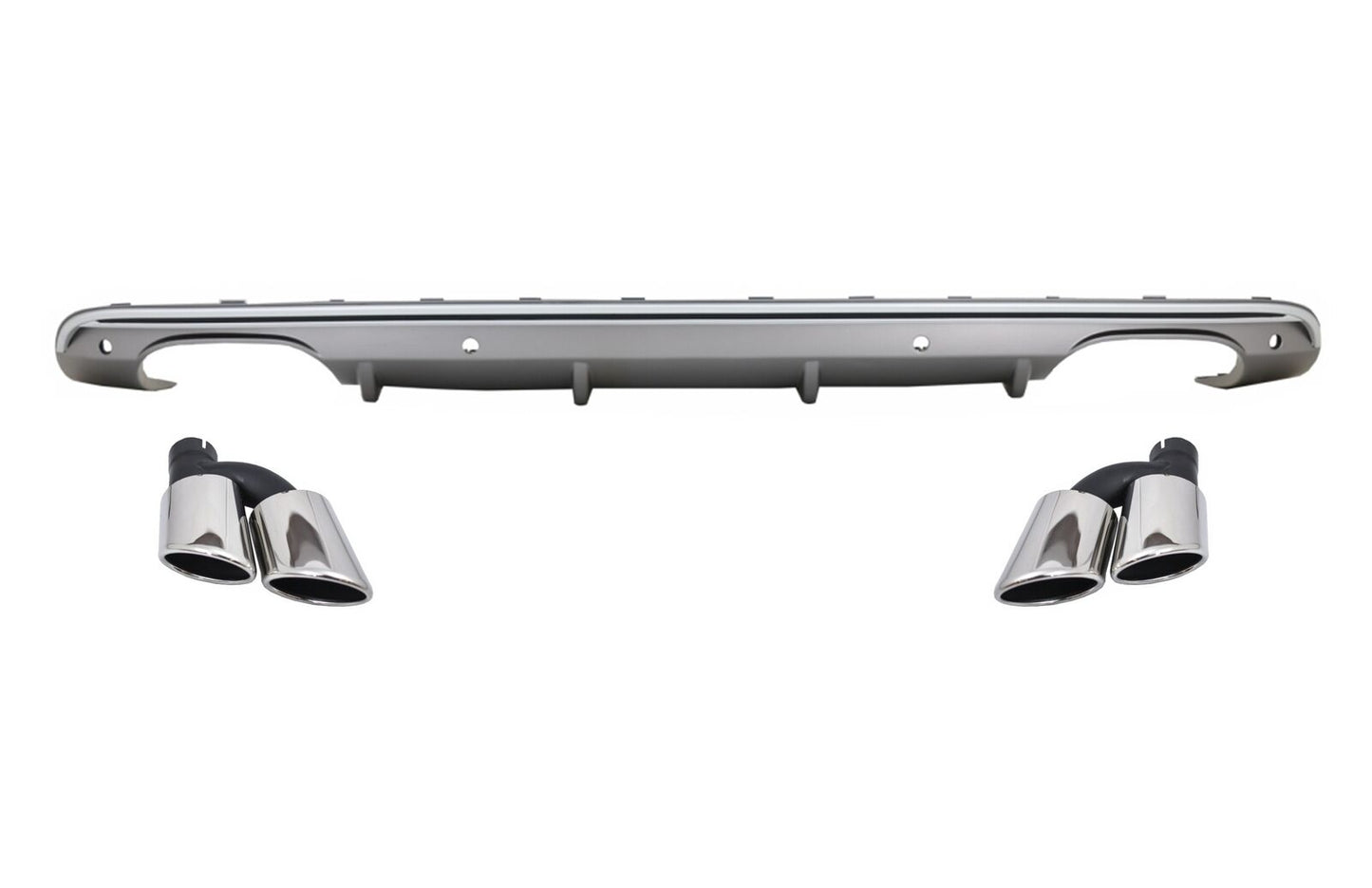 Double Diffusers for Audi Q5 8R Facelift 09-16 S-Line Bumper Only